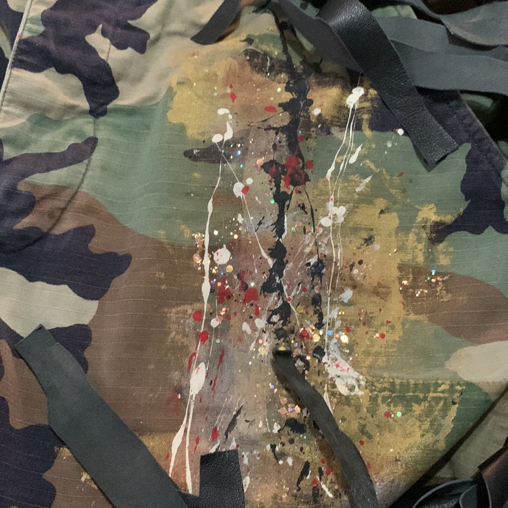 Camo Fringe Shorts. Custom Made. Runs A Little Big - image 5